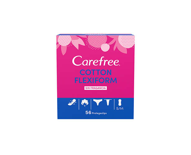 Carefree<sup>®</sup> Cotton Flexiform Sin Fragancia